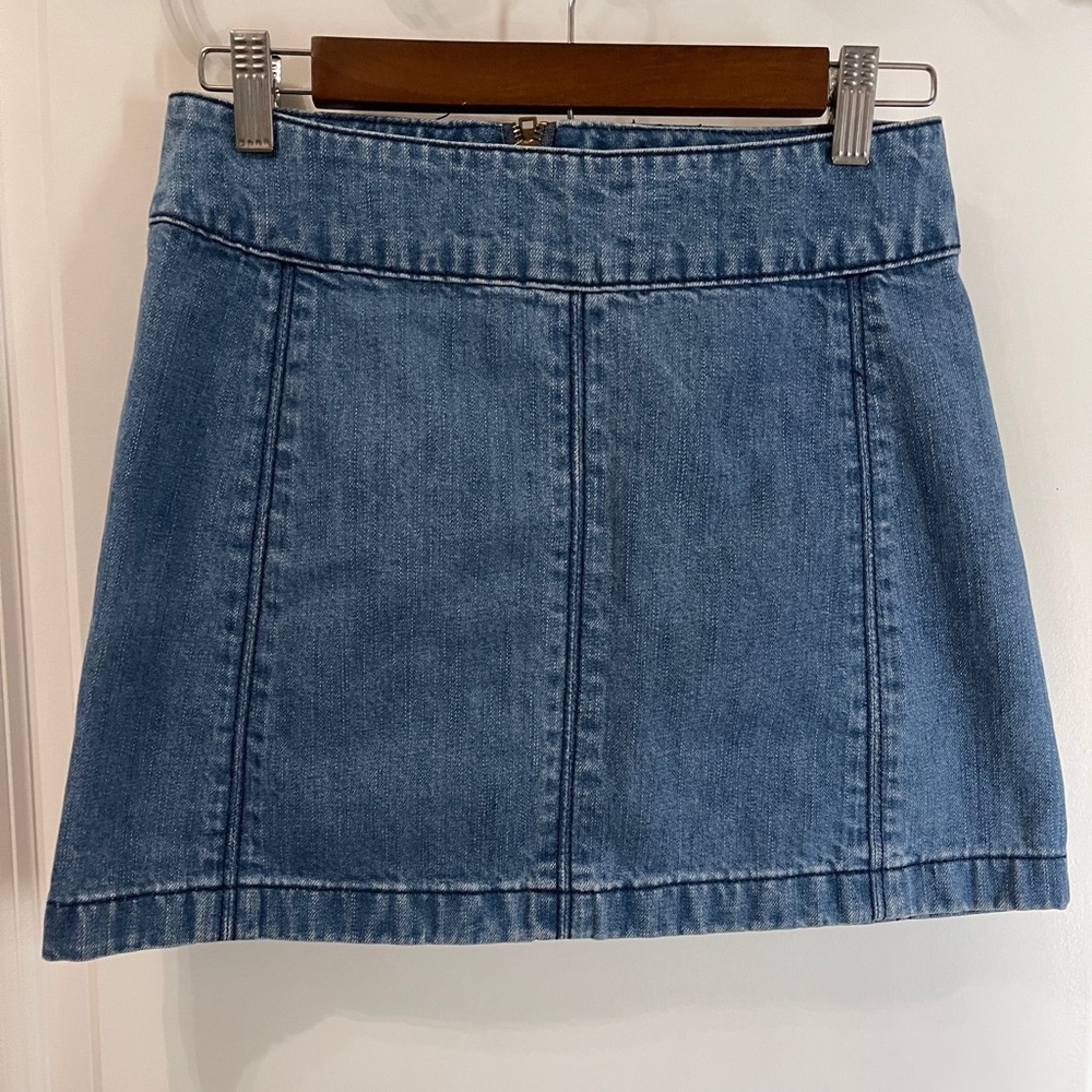 Free People Denim Mini Skirt